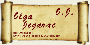Olga Jegarac vizit kartica